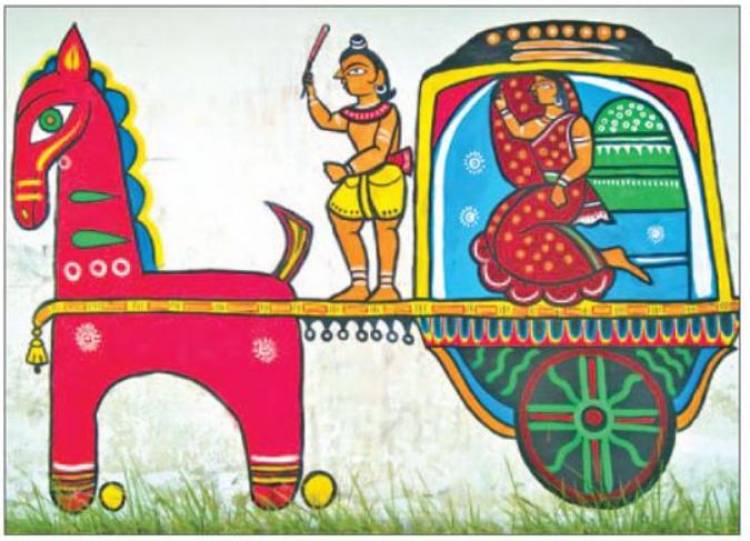 নিখিল চন্দ্র দাস বাঁচিয়ে রেখেছেন বাংলার ৪০০ বছরের প্রাচীন পটচিত্র।